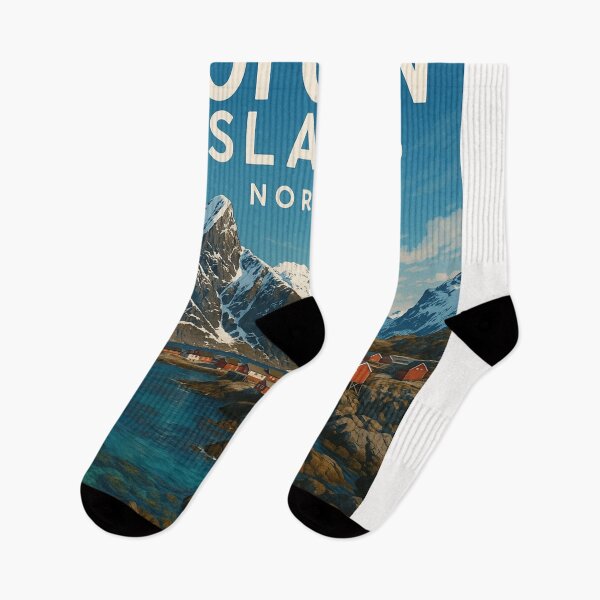 Item preview, Lofoten Islands Norway Coastal Peaks and Cabins designed and sold by Places On Earth.