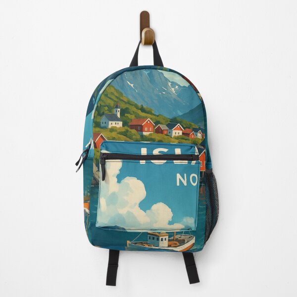 Item preview, Lofoten Islands Norway Fjord Village and Boats designed and sold by Places On Earth.