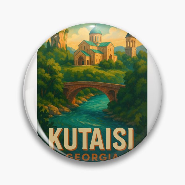 Item preview, Kutaisi Georgia Bagrati Cathedral and River designed and sold by Places On Earth.