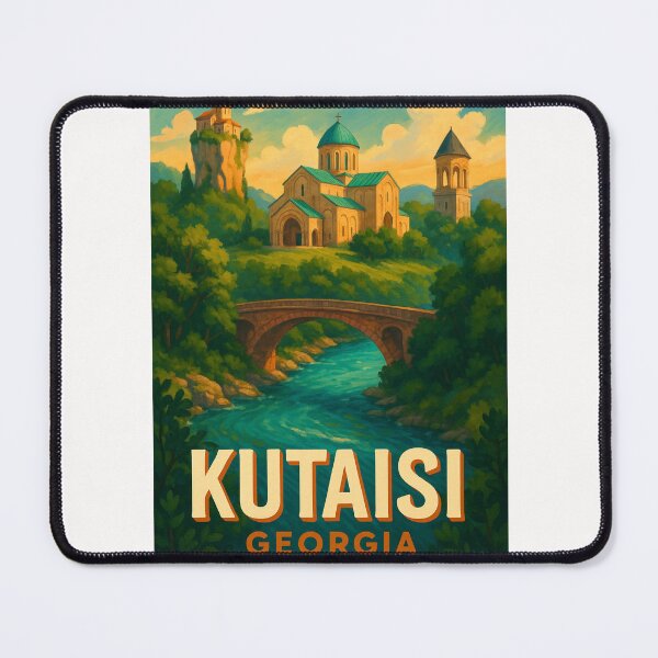 Item preview, Kutaisi Georgia Bagrati Cathedral and River designed and sold by Places On Earth.