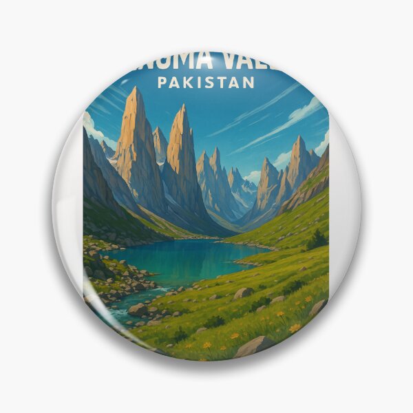Item preview, Nangma Valley Pakistan Granite Spires and Lake designed and sold by Places On Earth.