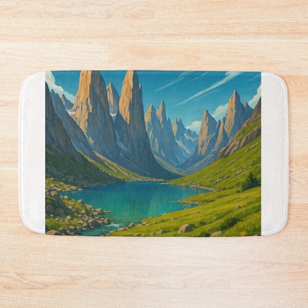 Item preview, Nangma Valley Pakistan Granite Spires and Lake designed and sold by Places On Earth.
