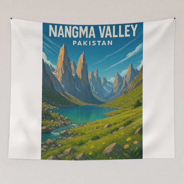 Item preview, Nangma Valley Pakistan Granite Spires and Lake designed and sold by Places On Earth.