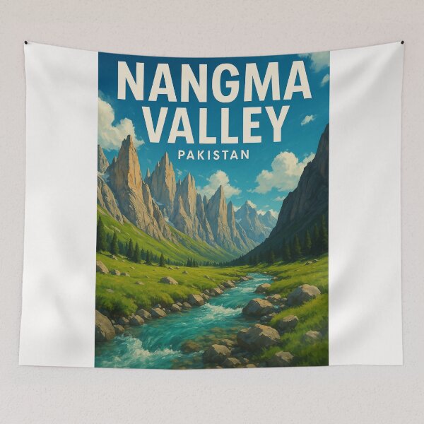 Item preview, Nangma Valley Pakistan Alpine River and Peaks designed and sold by Places On Earth.