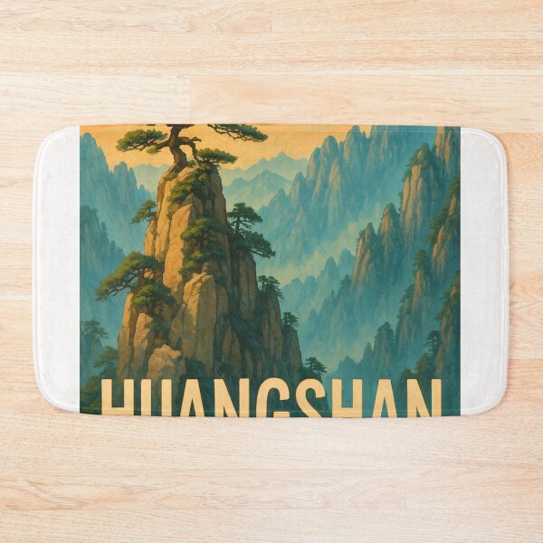 Item preview, Huangshan China Pine Peaks and Sunset designed and sold by Places On Earth.