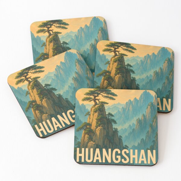 Item preview, Huangshan China Pine Peaks and Sunset designed and sold by Places On Earth.