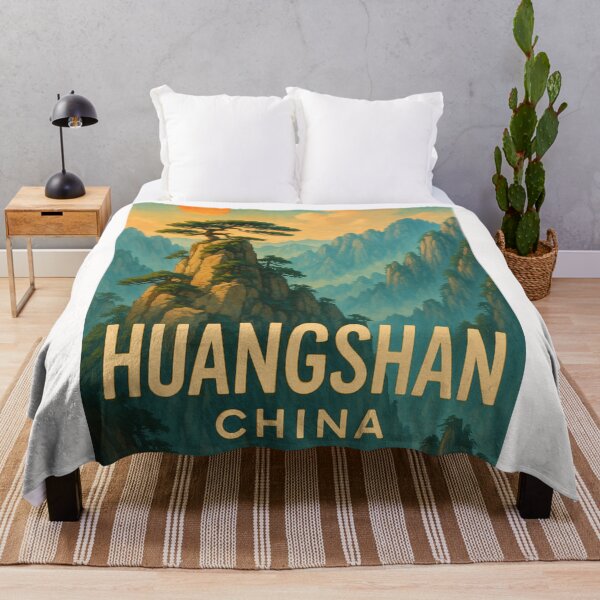Item preview, Huangshan China Pine Peaks and Sunset designed and sold by Places On Earth.