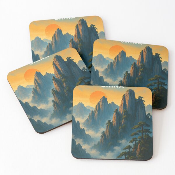 Item preview, Huangshan China Misty Mountains and Pines designed and sold by Places On Earth.