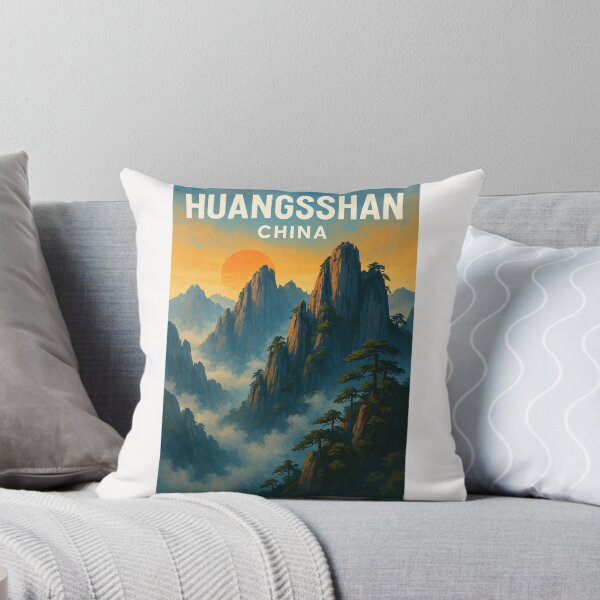 Item preview, Huangshan China Misty Mountains and Pines designed and sold by Places On Earth.