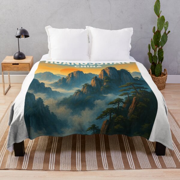 Item preview, Huangshan China Misty Mountains and Pines designed and sold by Places On Earth.