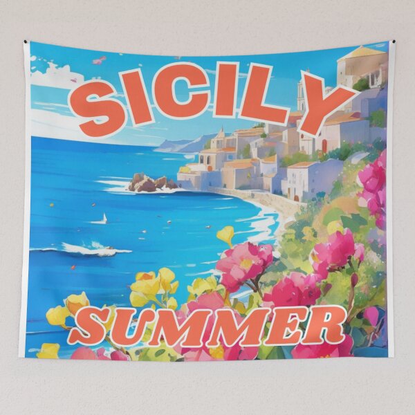 Item preview, Sunny Shores of Sicily - Summer Paradise designed and sold by MiraLumeStudio.