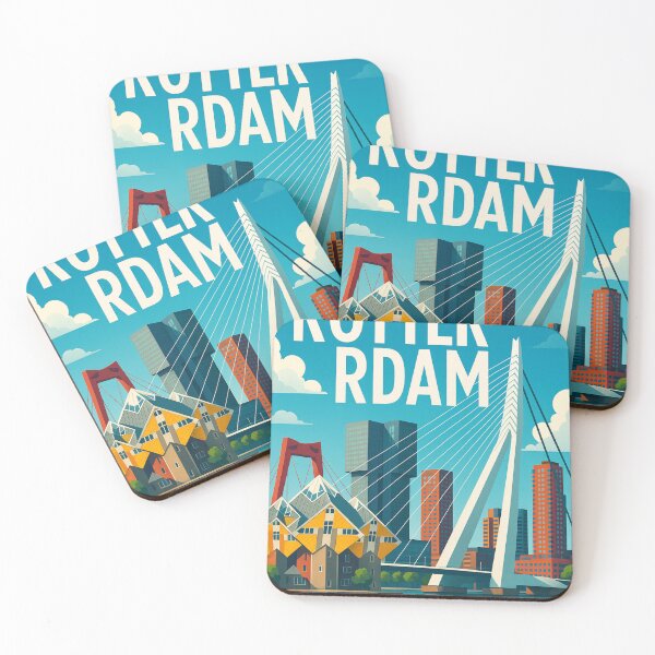 Item preview, Rotterdam Netherlands Cube Houses and Bridges designed and sold by Places On Earth.
