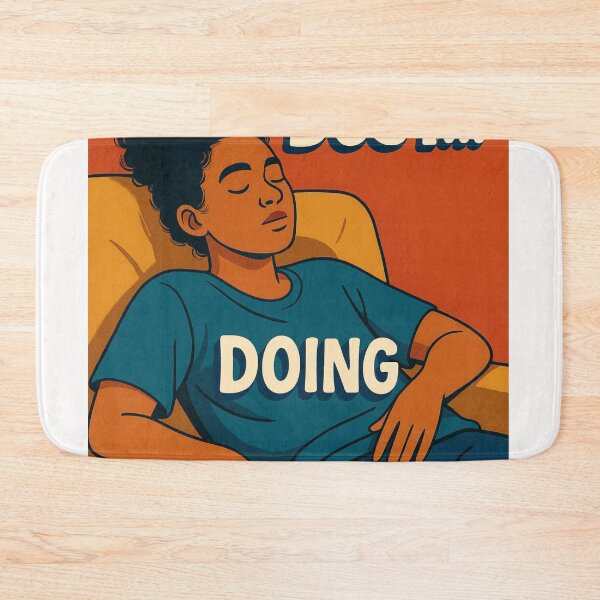 Item preview, Booked and Busy Doing Nothing Retro Poster designed and sold by Places On Earth.