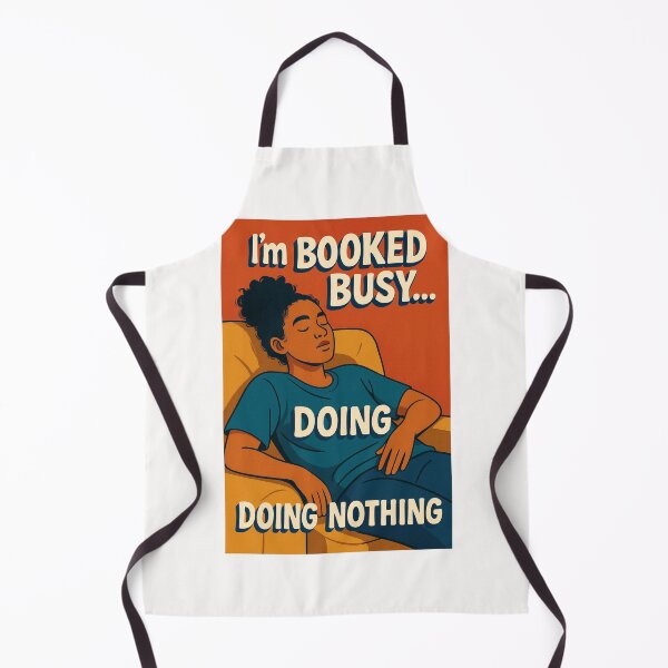 Item preview, Booked and Busy Doing Nothing Retro Poster designed and sold by Places On Earth.