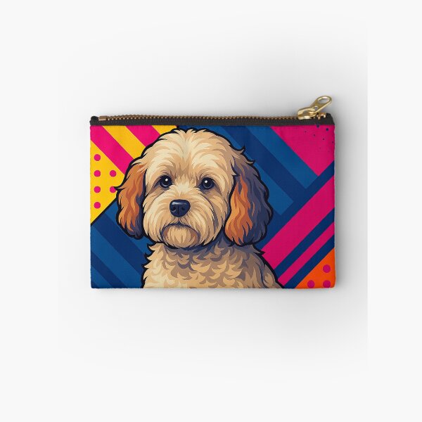 Item preview, Cavapoo Dog Portrait Vibrant Pop Art Style designed and sold by kakarikihill.