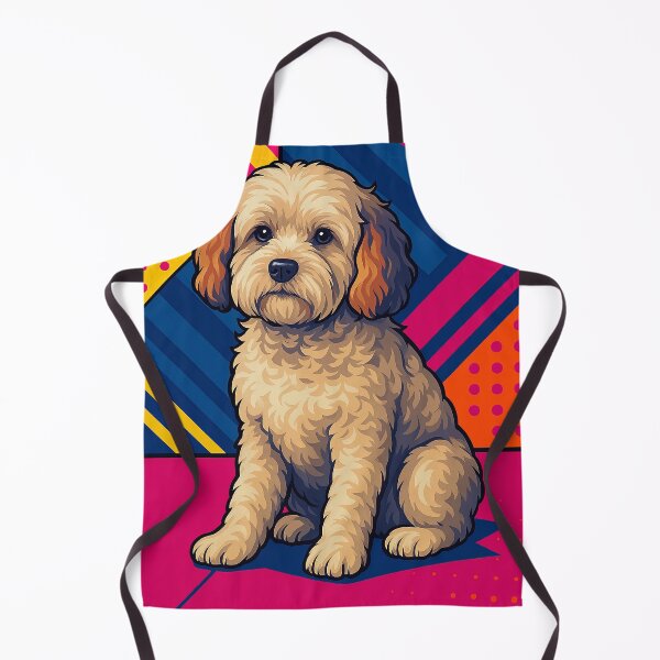 Artikelvorschau, Cavapoo-Hundeporträt im lebendigen Pop-Art-Stil entworfen und verkauft von kakarikihill.