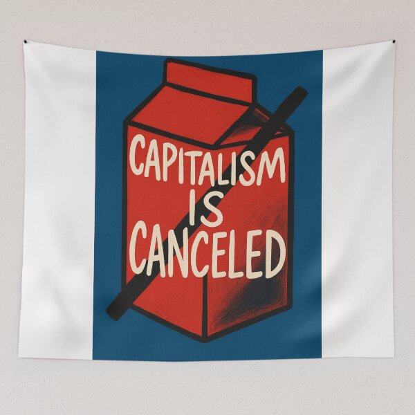 Item preview, Capitalism Is Canceled Milk Carton Vector designed and sold by Places On Earth.