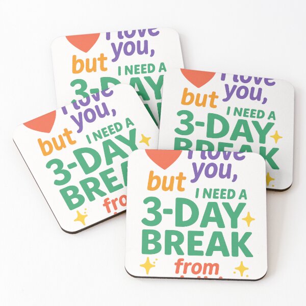 Item preview, I Love You But I Need a 3-Day Break Neon  designed and sold by Places On Earth.