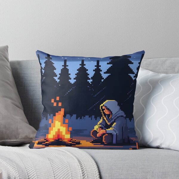 Item preview, Retro 8-bit RPG campfire designed and sold by LuminaraCraft.