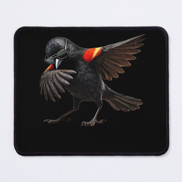 Item preview, Dabbing Red-winged Blackbird Bird Watcher Lover Birding designed and sold by Kimberley King Art King Art.