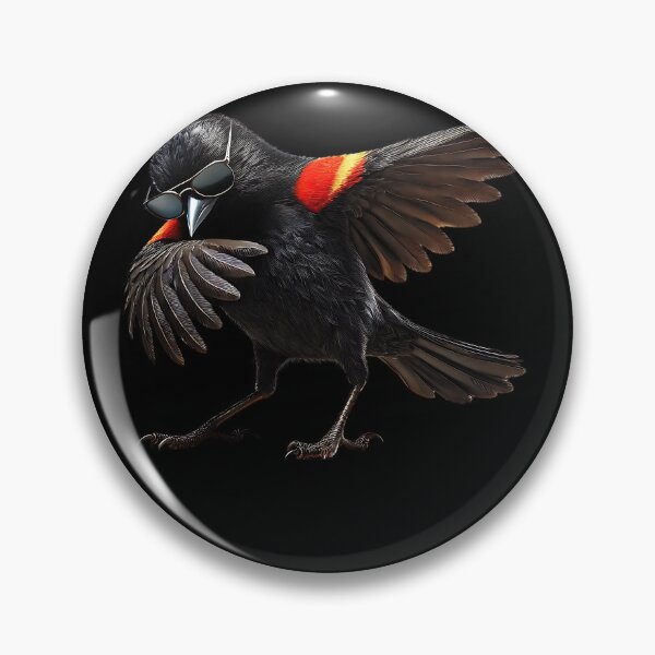 Item preview, Dabbing Red-winged Blackbird Bird Watcher Lover Birding designed and sold by Kimberley King Art  King Art.