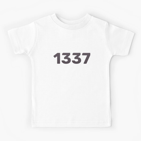 Gamer Blue Kids T Shirt By Azamous Redbubble - 1337 t shirt roblox