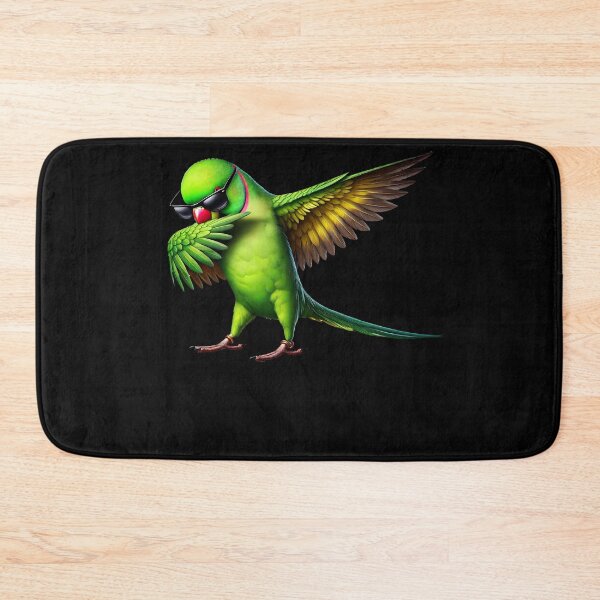 Item preview, Dabbing Ringneck Parakeet Parrot Lover Birding designed and sold by Kimberley King Art  King Art.