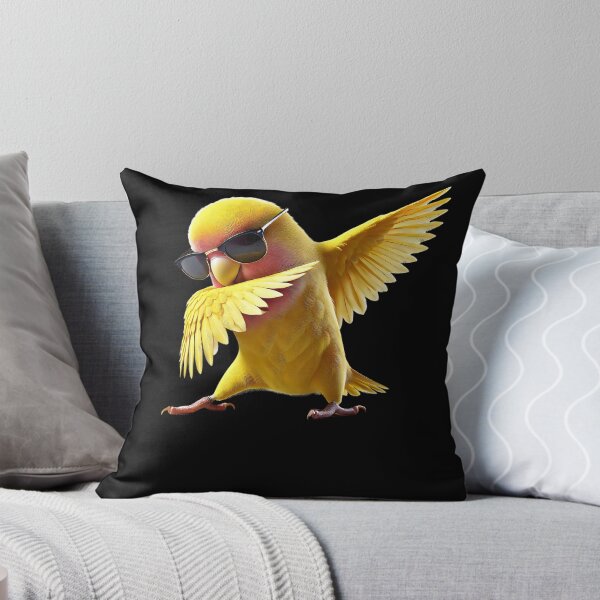 Item preview, Dabbing Rosy Faced Yellow Lovebird Parrot Lover Birding designed and sold by Kimberley King Art  King Art.