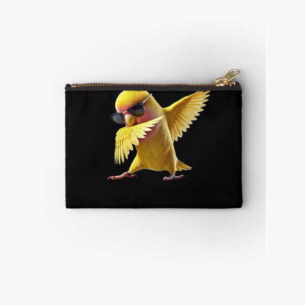 Item preview, Dabbing Rosy Faced Yellow Lovebird Parrot Lover Birding designed and sold by Kimberley King Art  King Art.