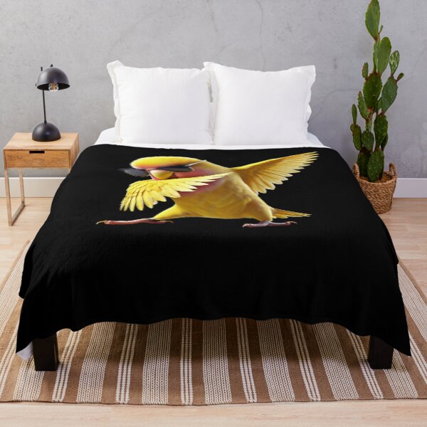 Item preview, Dabbing Rosy Faced Yellow Lovebird Parrot Lover Birding designed and sold by Kimberley King Art  King Art.