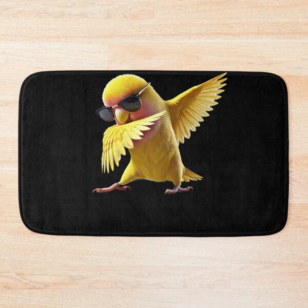 Item preview, Dabbing Rosy Faced Yellow Lovebird Parrot Lover Birding designed and sold by Kimberley King Art  King Art.
