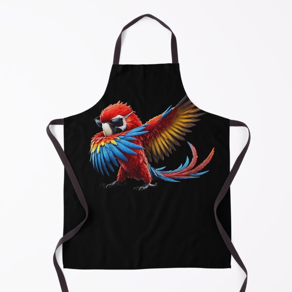 Item preview, Dabbing Scarlet Macaw Parrot Lover Birding designed and sold by Kimberley King Art King Art.