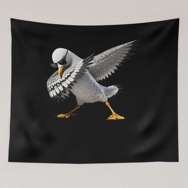 Item preview, Dabbing Seagull Bird Watcher Lover Birding designed and sold by Kimberley King Art  King Art.