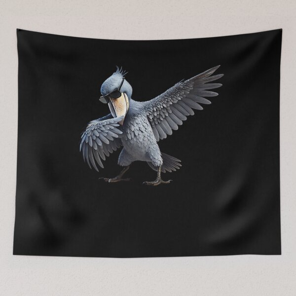 Item preview, Dabbing Shoebill Bird Watcher Lover Birding designed and sold by Kimberley King Art  King Art.