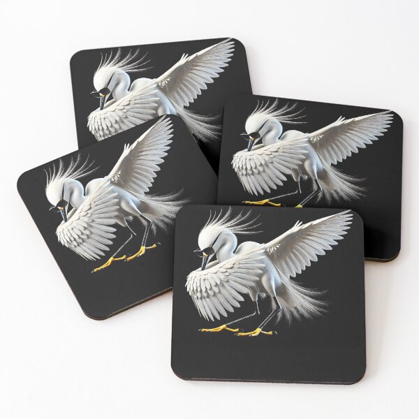 Item preview, Dabbing Snowy Egret Bird Watcher Lover Birding designed and sold by Kimberley King Art  King Art.