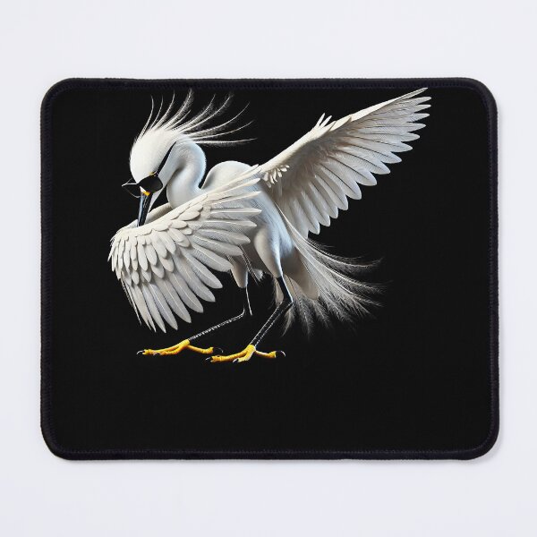 Item preview, Dabbing Snowy Egret Bird Watcher Lover Birding designed and sold by Kimberley King Art King Art.