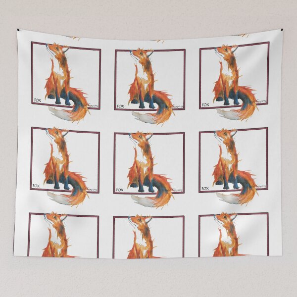Item preview, Foxy Loxy - Water Colour designed and sold by WildTreasures33.