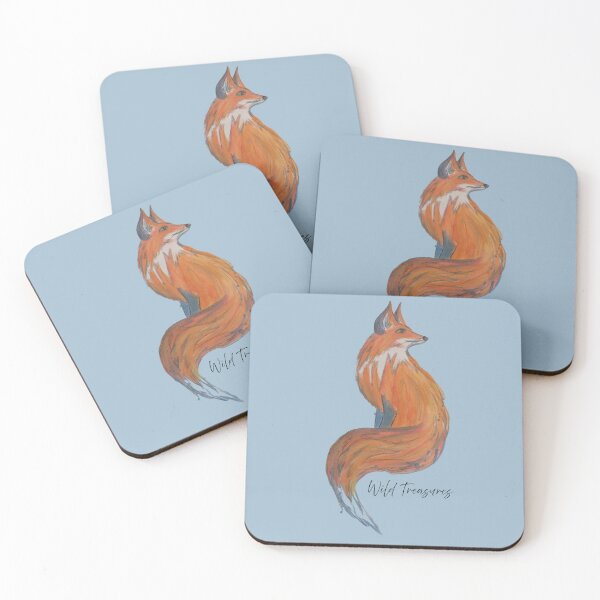 Artikelvorschau, Flowy Fox Aquarell entworfen und verkauft von WildTreasures33.