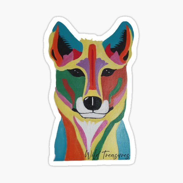 Item preview, Dingo Portrait Pop Art designed and sold by WildTreasures33.