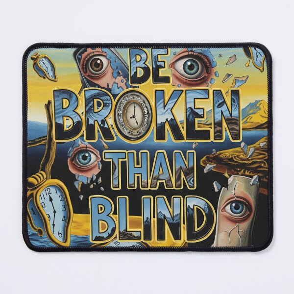 Item preview, I'd Rather Be Broken Than Blind Surreal Dystopian Poster designed and sold by Elizarfa.