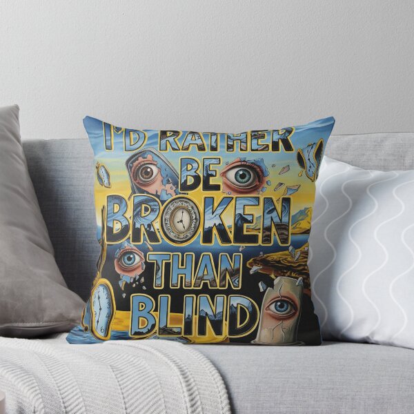 Item preview, I'd Rather Be Broken Than Blind Surreal Dystopian Poster designed and sold by Elizarfa.