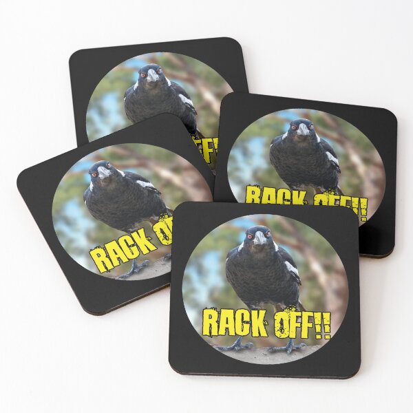 Item preview, Australian Magpie says Rack Off designed and sold by Wonderbouy.