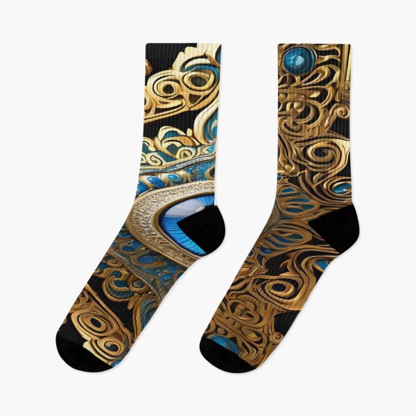 Item preview, The All-Seeing Eye of Gold and Teal designed and sold by idostudio.