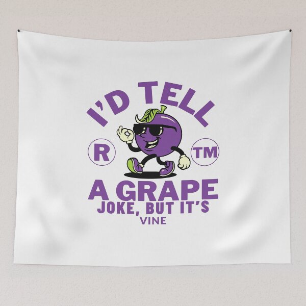 Item preview, I'd tell a grape joke, but it's vine designed and sold by Peerless-Prime.