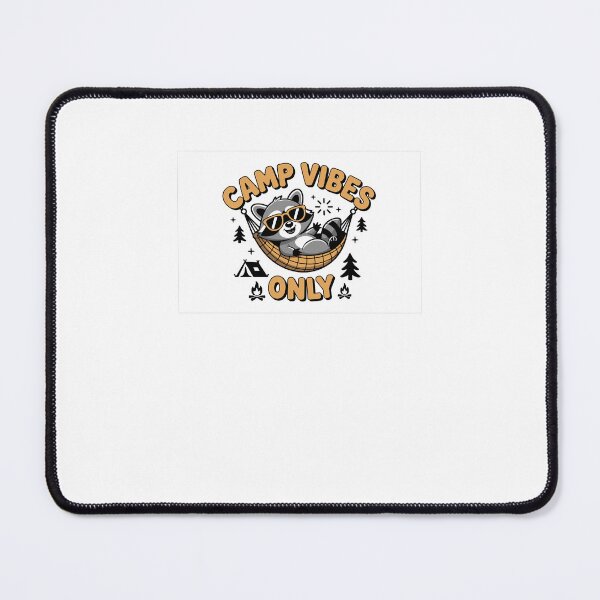 Item preview, Camp Vibes Only – Cute Raccoon in Hammock  designed and sold by facegm.