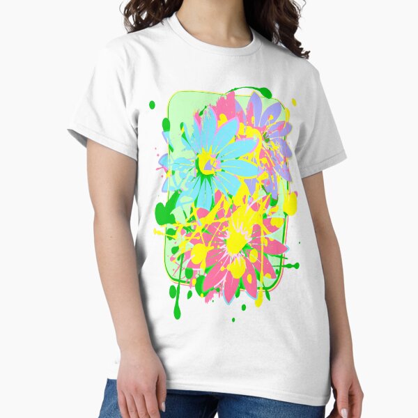 Item preview, fleurs d'été, nombreuses touches colorées de couleur, clip art comique designed and sold by MyREDBlack.