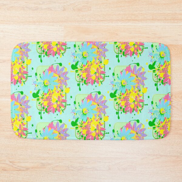 Item preview, flowers summer many colorful splashes of color comic clip art designed and sold by MyREDBlack.