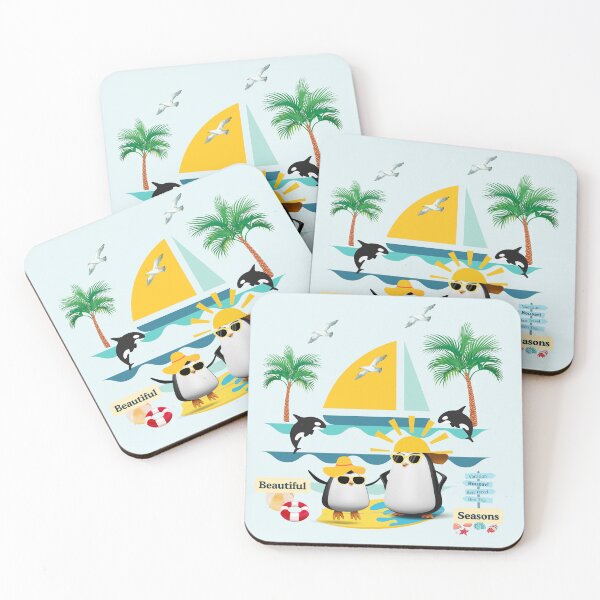 Item preview, Happy Summer with penguin designed and sold by ATime7Day.