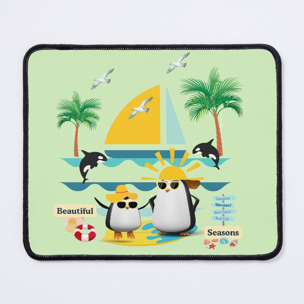Item preview, Happy Summer with penguin designed and sold by ATime7Day.