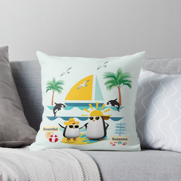 Item preview, Happy Summer with penguin designed and sold by ATime7Day.